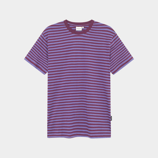 T-Shirt Stockholm Stripes Fig Red-Dedicated-T-Shirts-ROTATION BOUTIQUE BERLIN