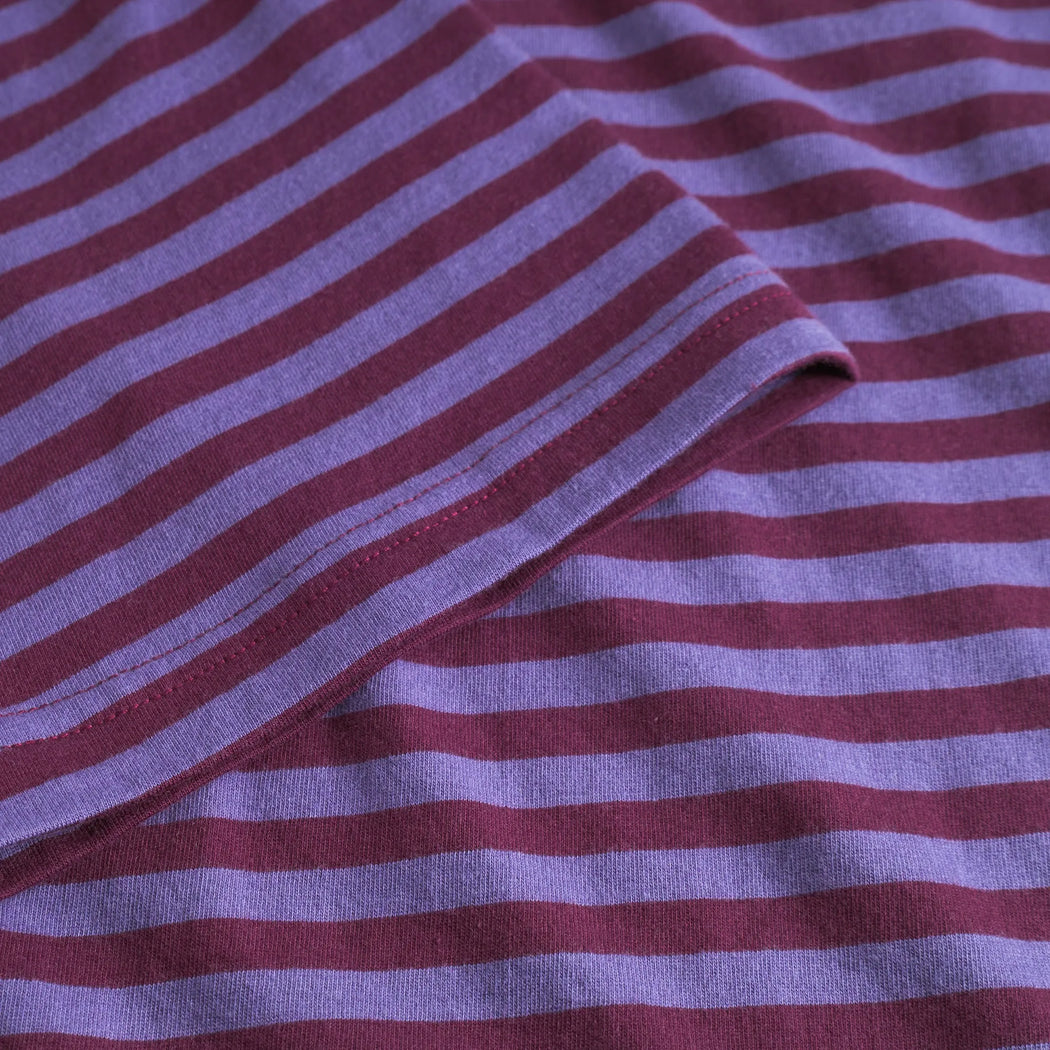 T-Shirt Stockholm Stripes Fig Red-Dedicated-T-Shirts-ROTATION BOUTIQUE BERLIN
