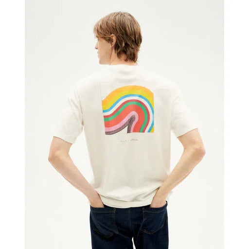 T-Shirt mit Wellenprint-Thinking Mu-T-Shirts-ROTATION BOUTIQUE