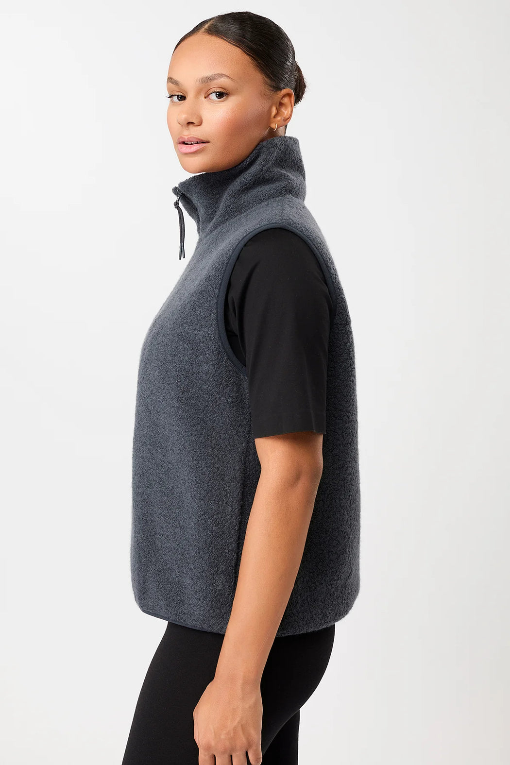 Teddy Weste Holberg mit hohem Kragen-Langer Chen-Jacken & Mäntel-ROTATION BOUTIQUE BERLIN
