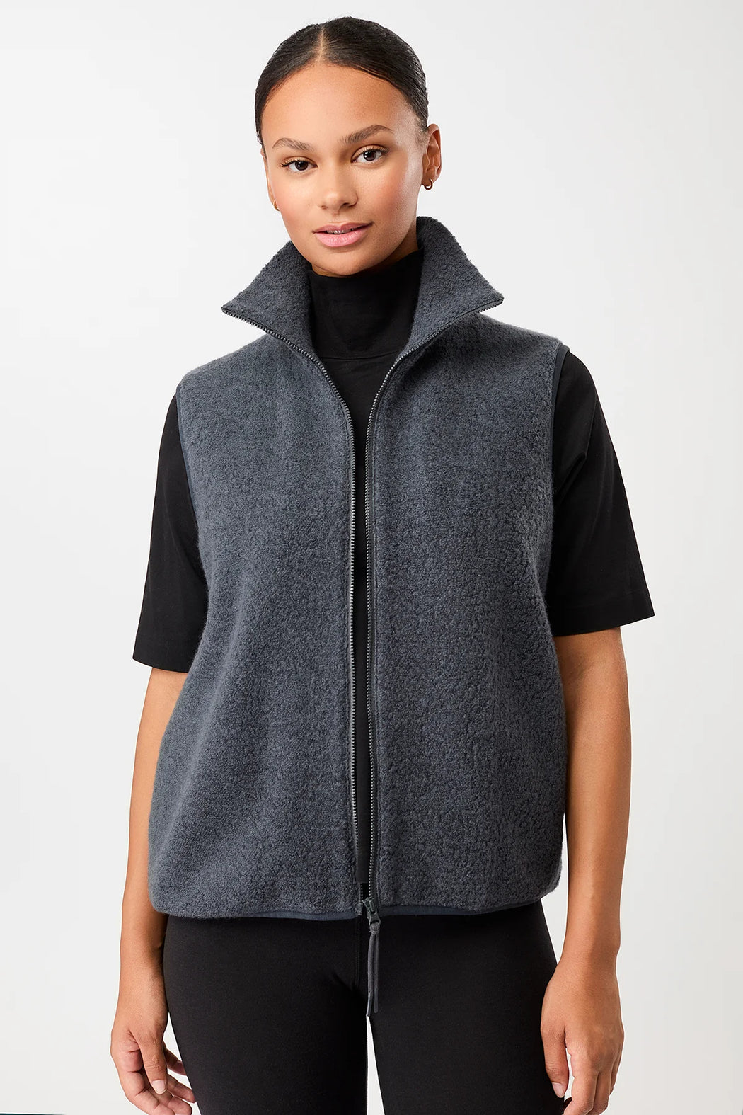 Teddy Weste Holberg mit hohem Kragen-Langer Chen-Jacken & Mäntel-ROTATION BOUTIQUE BERLIN