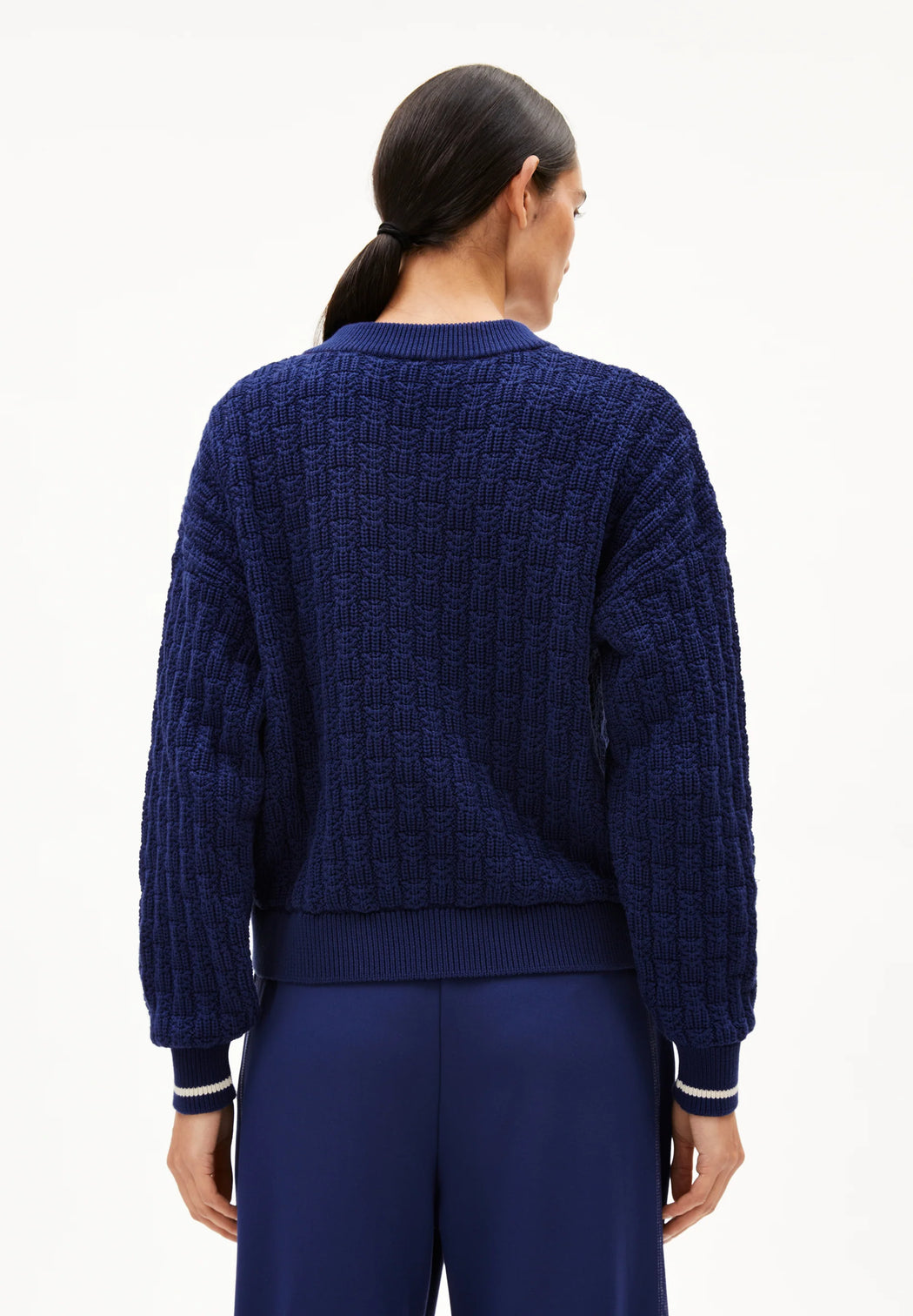 V-Neck Pullover Caarlas Structure-Armedangels-Pullis & Sweatshirts-ROTATION BOUTIQUE BERLIN
