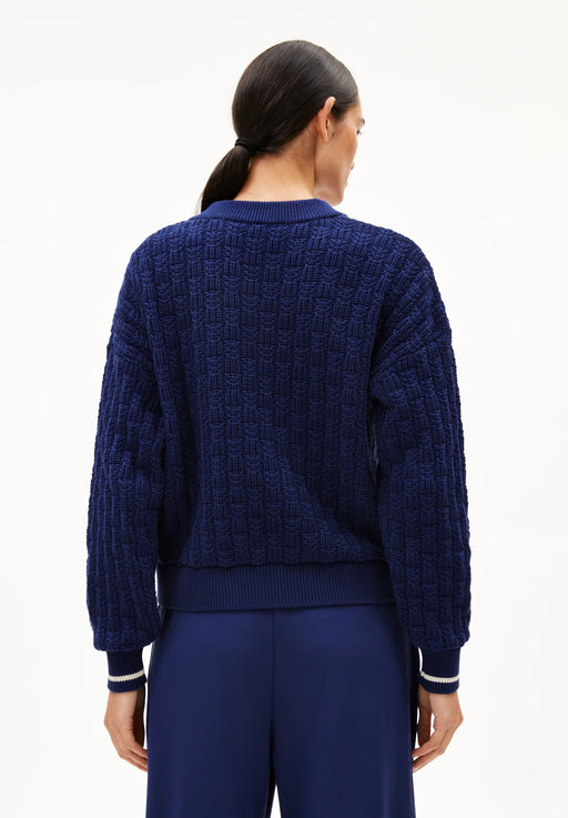V-Neck Pullover Caarlas Structure-Armedangels-Pullis & Sweatshirts-ROTATION BOUTIQUE BERLIN