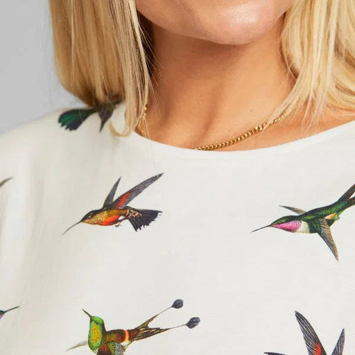 Visby Hummingbirds - T-Shirt mit Allover Print-Dedicated-T-Shirts-ROTATION BOUTIQUE BERLIN