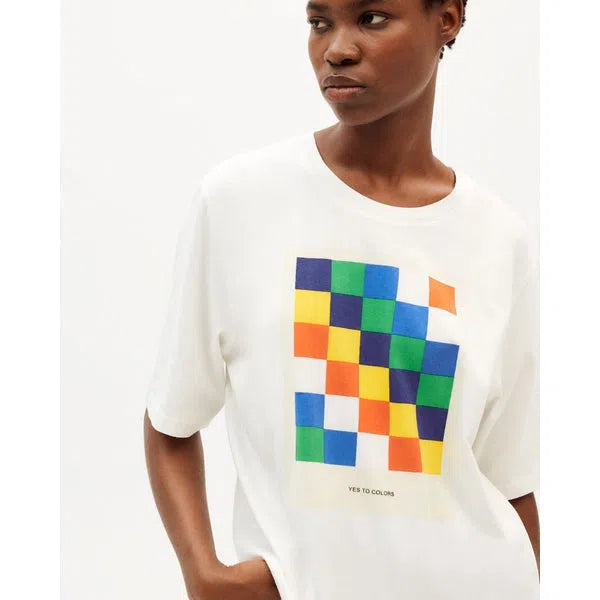 W Yes To Color - Damen T-Shirt aus Bio-Baumwolle-Thinking Mu-T-Shirts-ROTATION BOUTIQUE