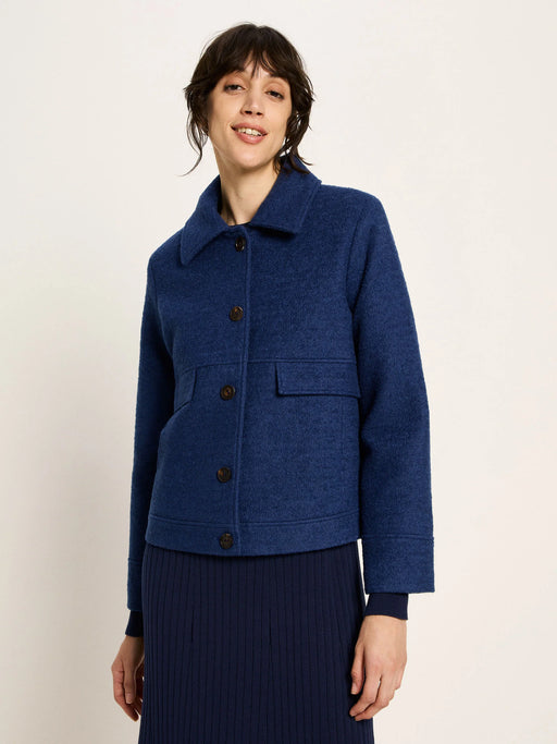 Walkjacke aus Schurwolle Baumwolle Mix-Lanius-Jacken & Mäntel-ROTATION BOUTIQUE BERLIN