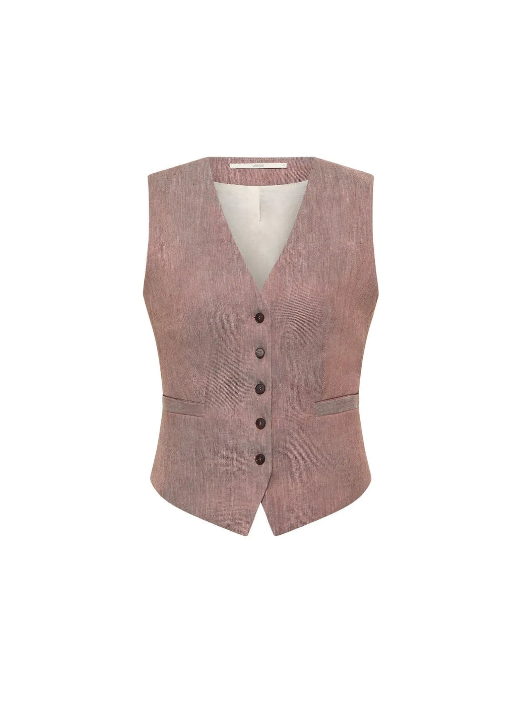 Weste aus Leinen und Bio-Baumwolle-LANIUS-Jacken & Mäntel-ROTATION BOUTIQUE BERLIN