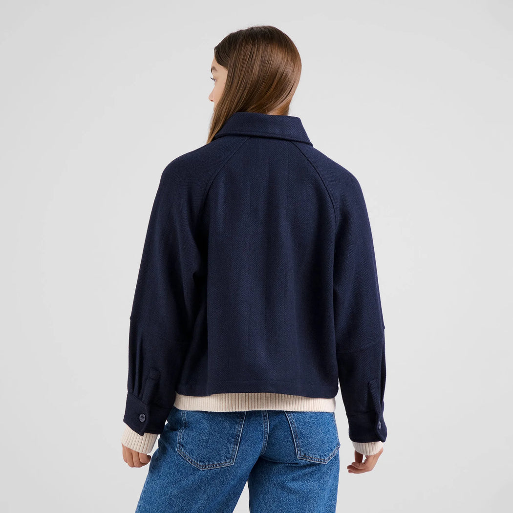 Wool Jacket Nabben Herringbone-Dedicated-Jacken & Mäntel-ROTATION BOUTIQUE BERLIN