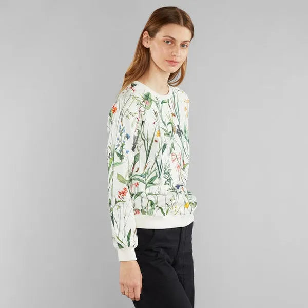 Ystad Raglan Flower Field - Sweatshirt-Dedicated-Pullis & Sweatshirts-ROTATION BOUTIQUE BERLIN