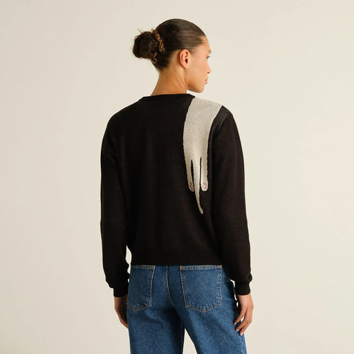 Damen Strickpullover Arendal Long Cat Black von Dedicated – Bild 2