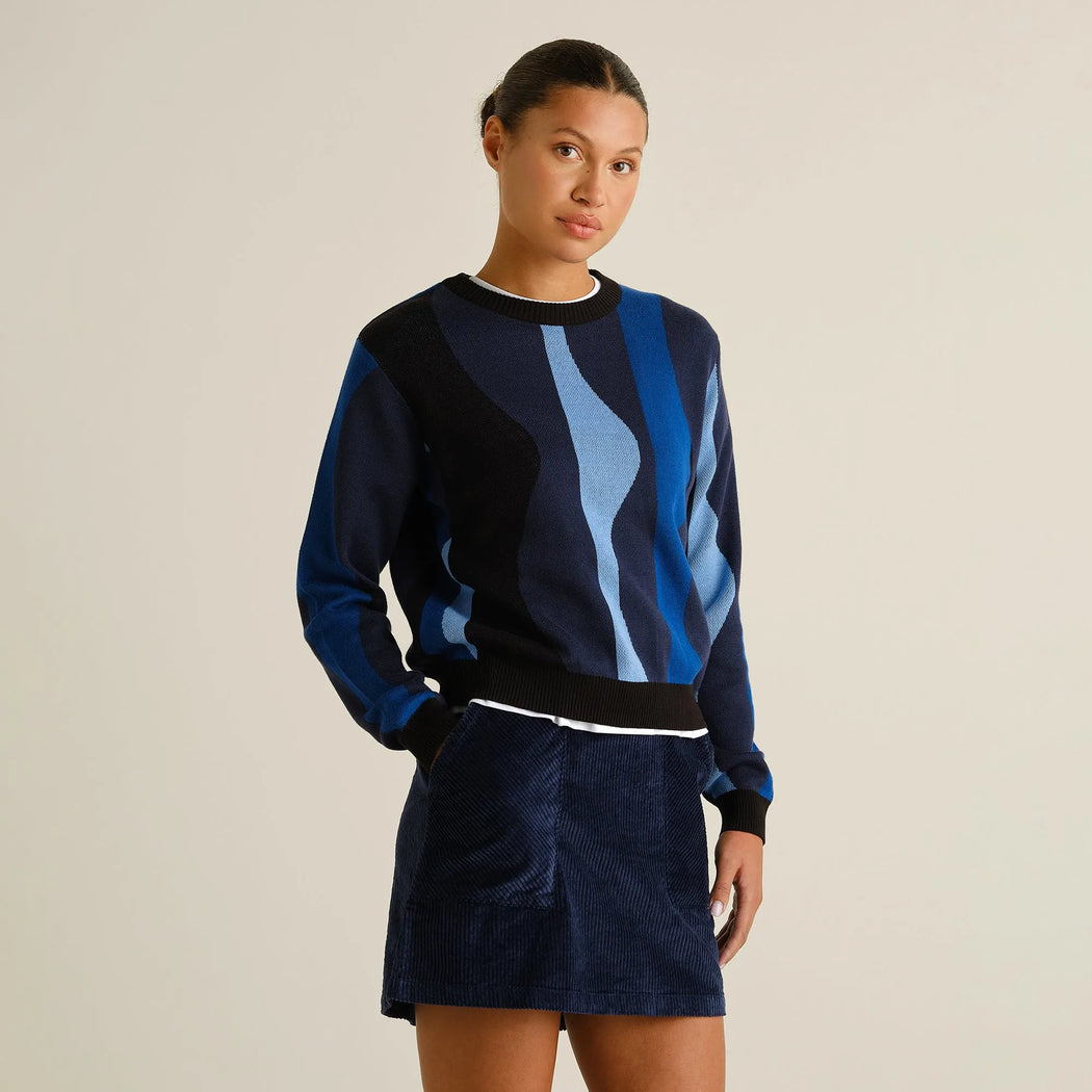 Damen Strickpullover Arendal Wavy Stripe von Dedicated – Bild 6
