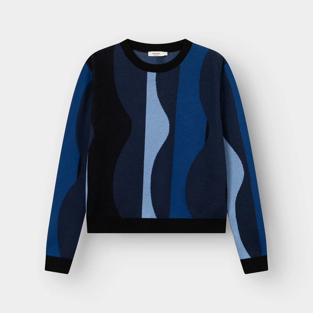 Damen Strickpullover Arendal Wavy Stripe von Dedicated – Bild 7