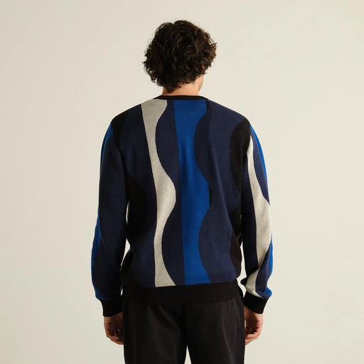Herren Strickpullover Mora Wavy Stripe von Dedicated – Bild 2