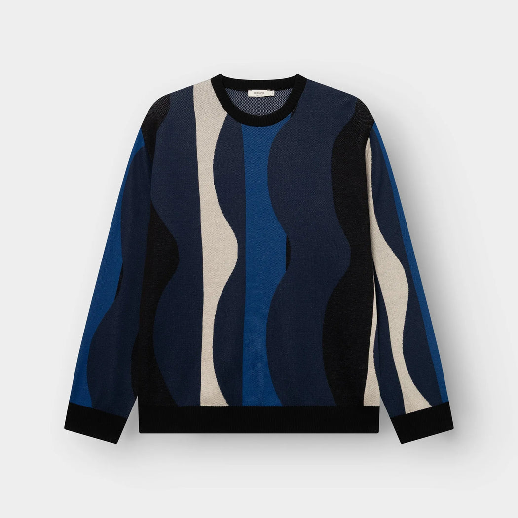 Herren Strickpullover Mora Wavy Stripe von Dedicated – Bild 6