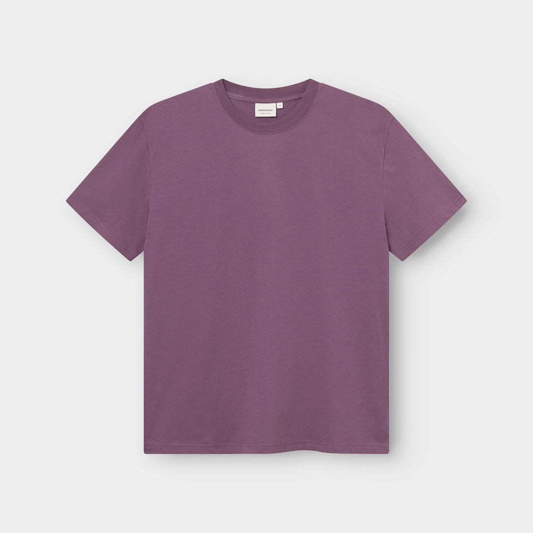 Herren T-Shirt Stockholm Base Berry Purple von Dedicated – Bild 3