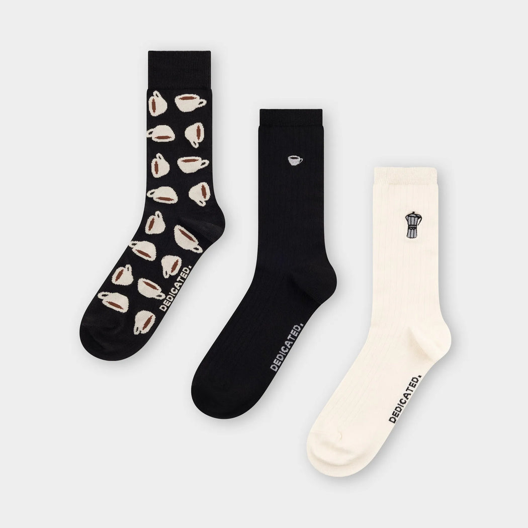 Socken Coffee 3er-Pack von Dedicated – Bild 1