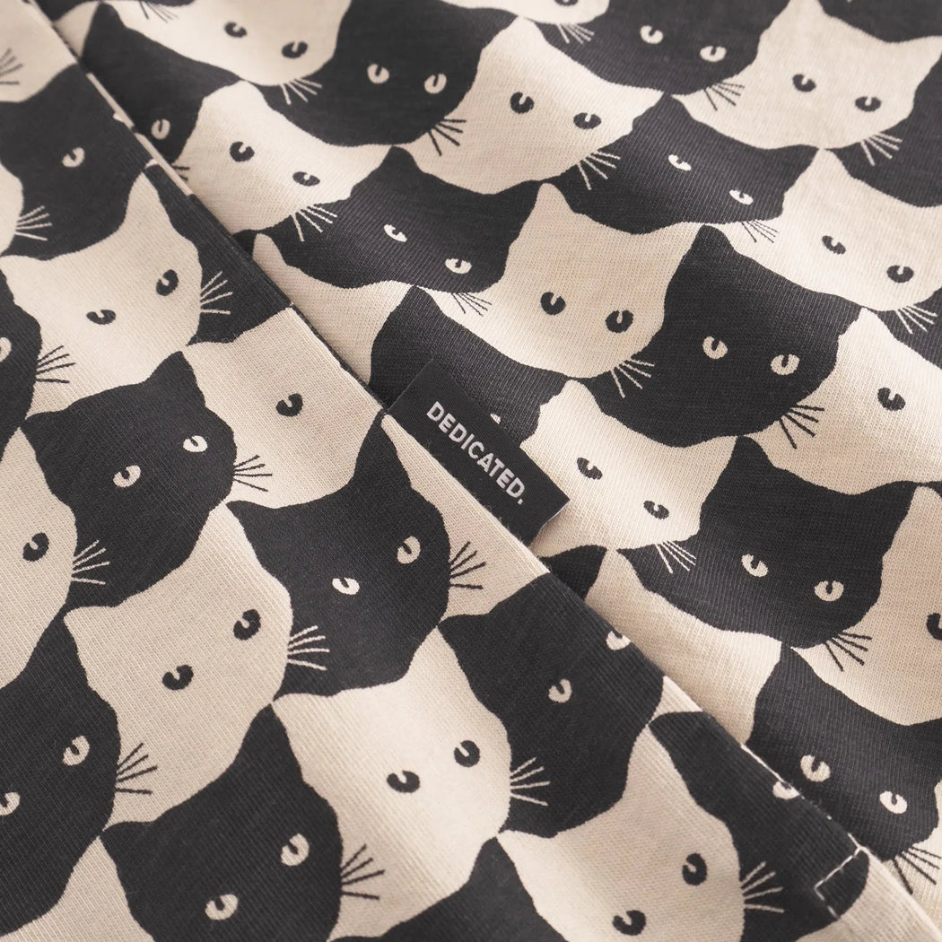 Visby Pepita Cats Damen T-Shirt von Dedicated – Bild 2