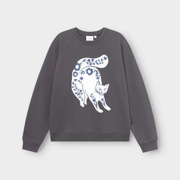 Ystad Flower Cat Damen Sweatshirt von Dedicated – Bild 3