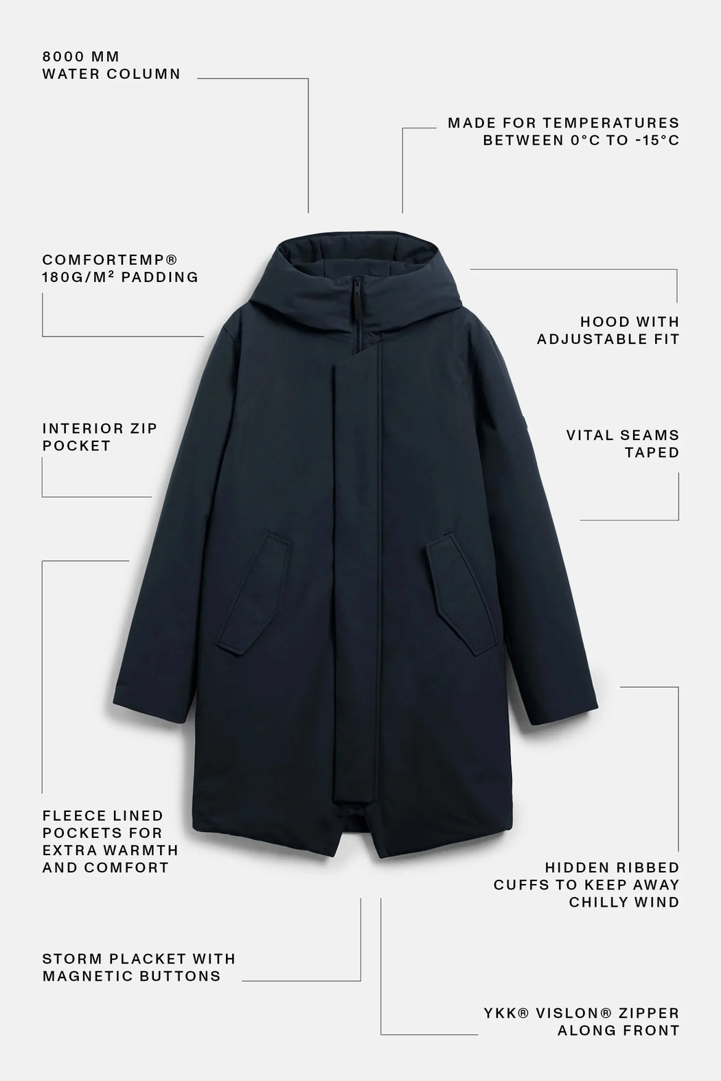 Herren Parka Gunter von Elvine – Bild 7