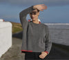 CREW NECK WITH BLANKET STITCH DETAILING von Fisherman – Bild 1