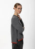 CREW NECK WITH BLANKET STITCH DETAILING von Fisherman – Bild 3