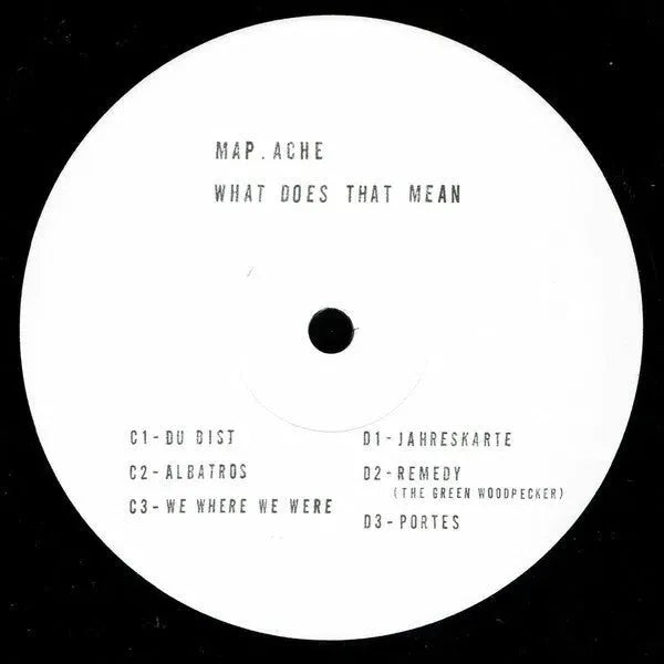 Map.Ache - What Does That Mean 2x12'', Giegling LP 10, 2020 von Giegling – Bild 4