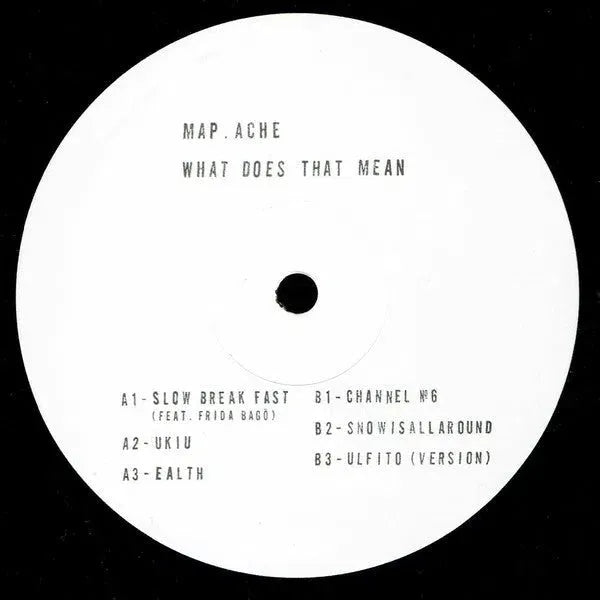 Map.Ache - What Does That Mean 2x12'', Giegling LP 10, 2020 von Giegling – Bild 6