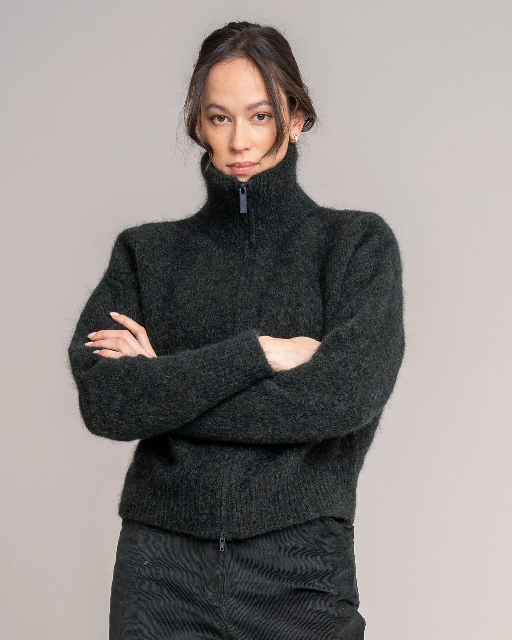 Damen Woll Cardigan Susy mit Stehkragen von Johnnylove – Bild 1