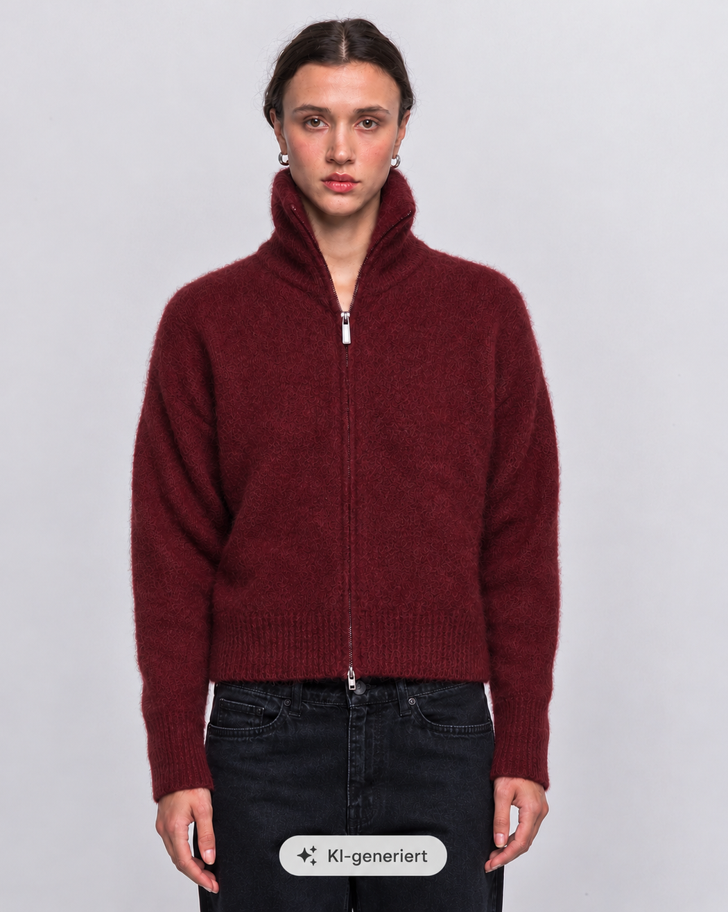 Damen Woll Cardigan Susy mit Stehkragen von Johnnylove – Bild 3