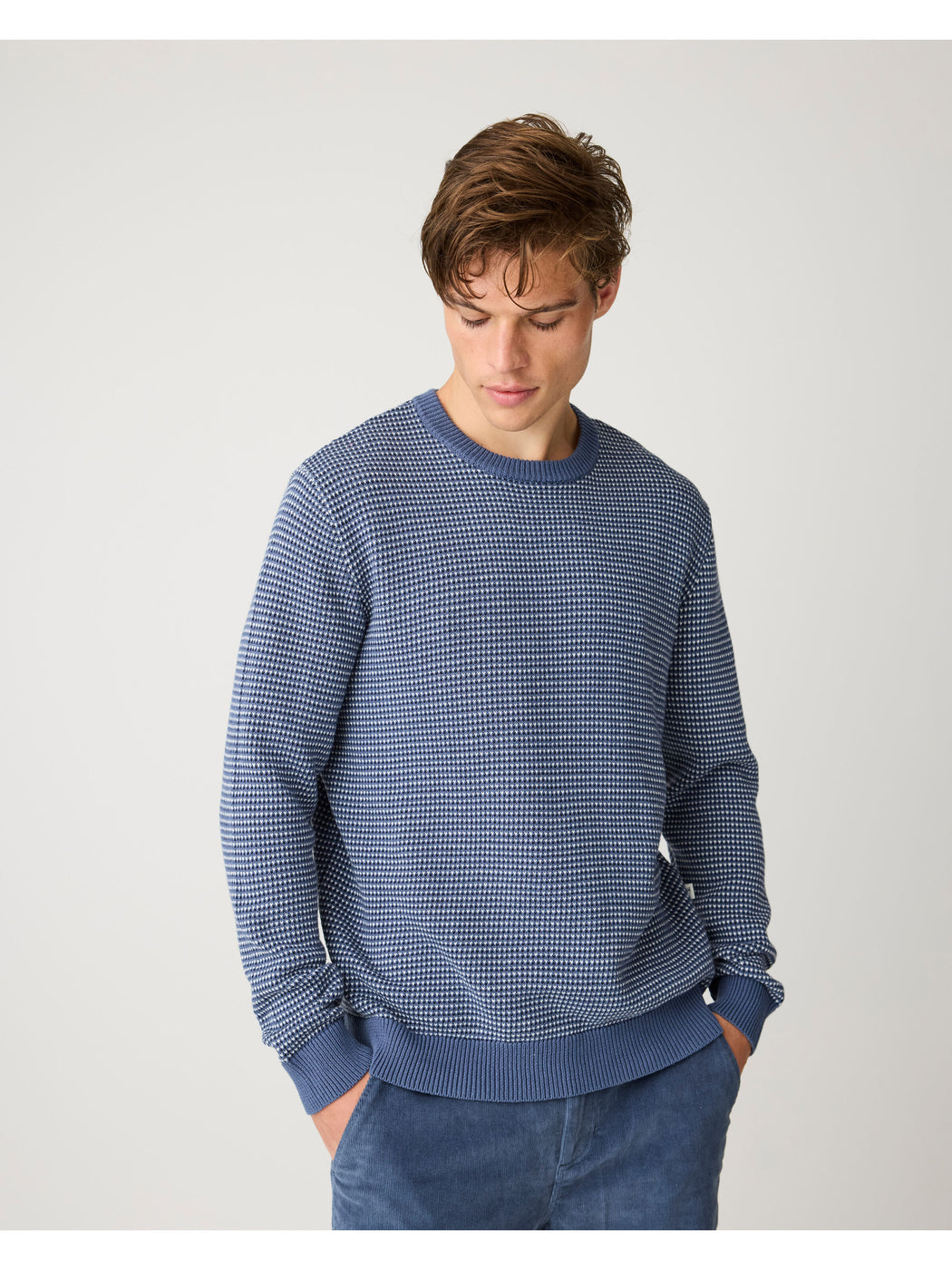 Jacquard Crew Neck Sweater von Knowledge Cotton Apparel – Bild 2