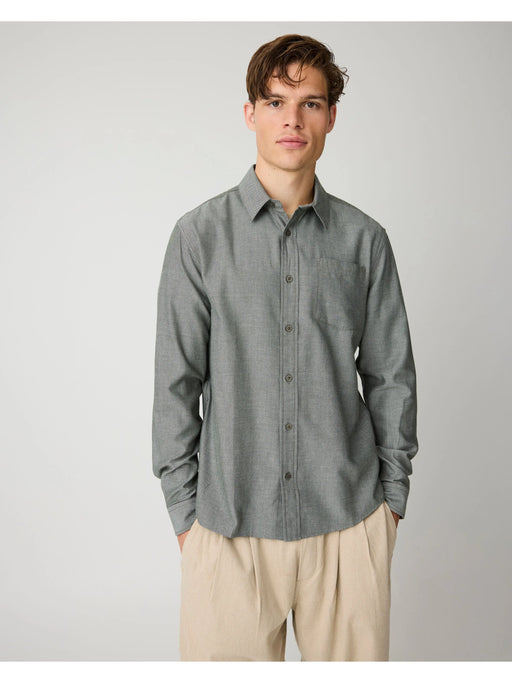 Regular Herringbone Shirt Herren von Knowledge Cotton Apparel – Bild 1