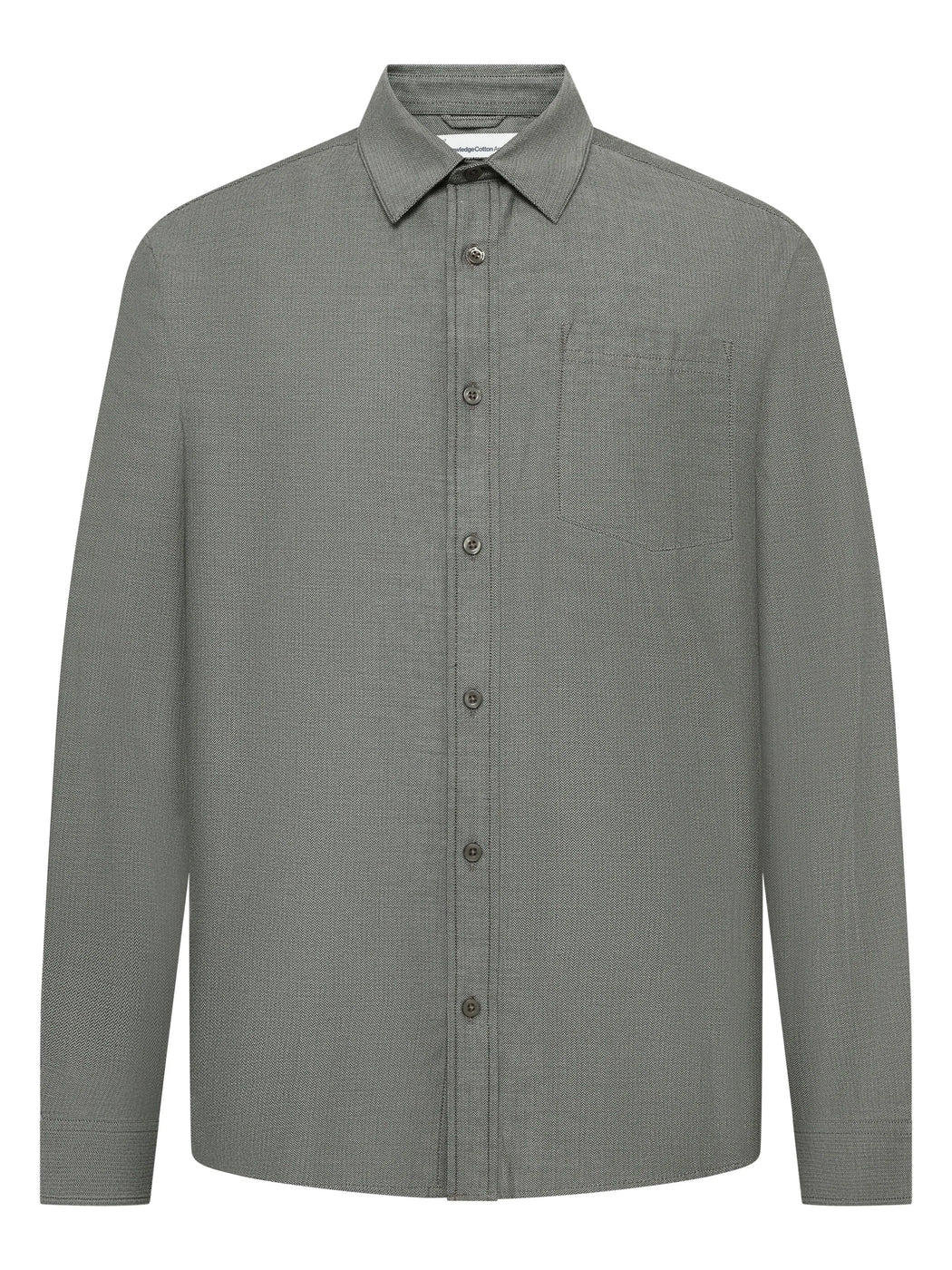 Regular Herringbone Shirt Herren von Knowledge Cotton Apparel – Bild 2
