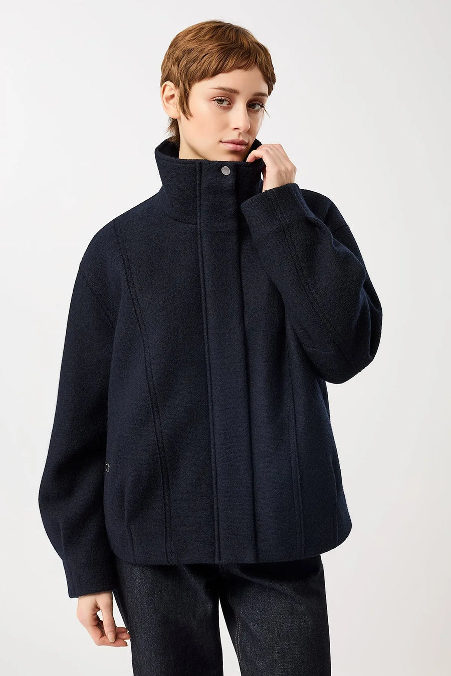 Damen Oversize Blouson aus 100% Wolle von Langer Chen – Bild 1