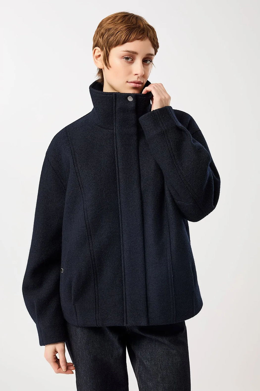 Damen Oversize Blouson aus 100% Wolle von Langer Chen – Bild 1