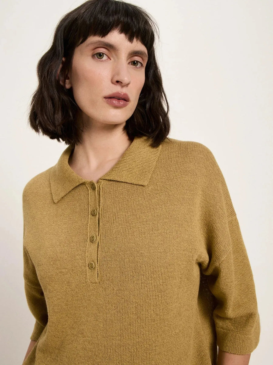 Halbarmpullover mit Polo-Kragen von Lanius – Bild 1