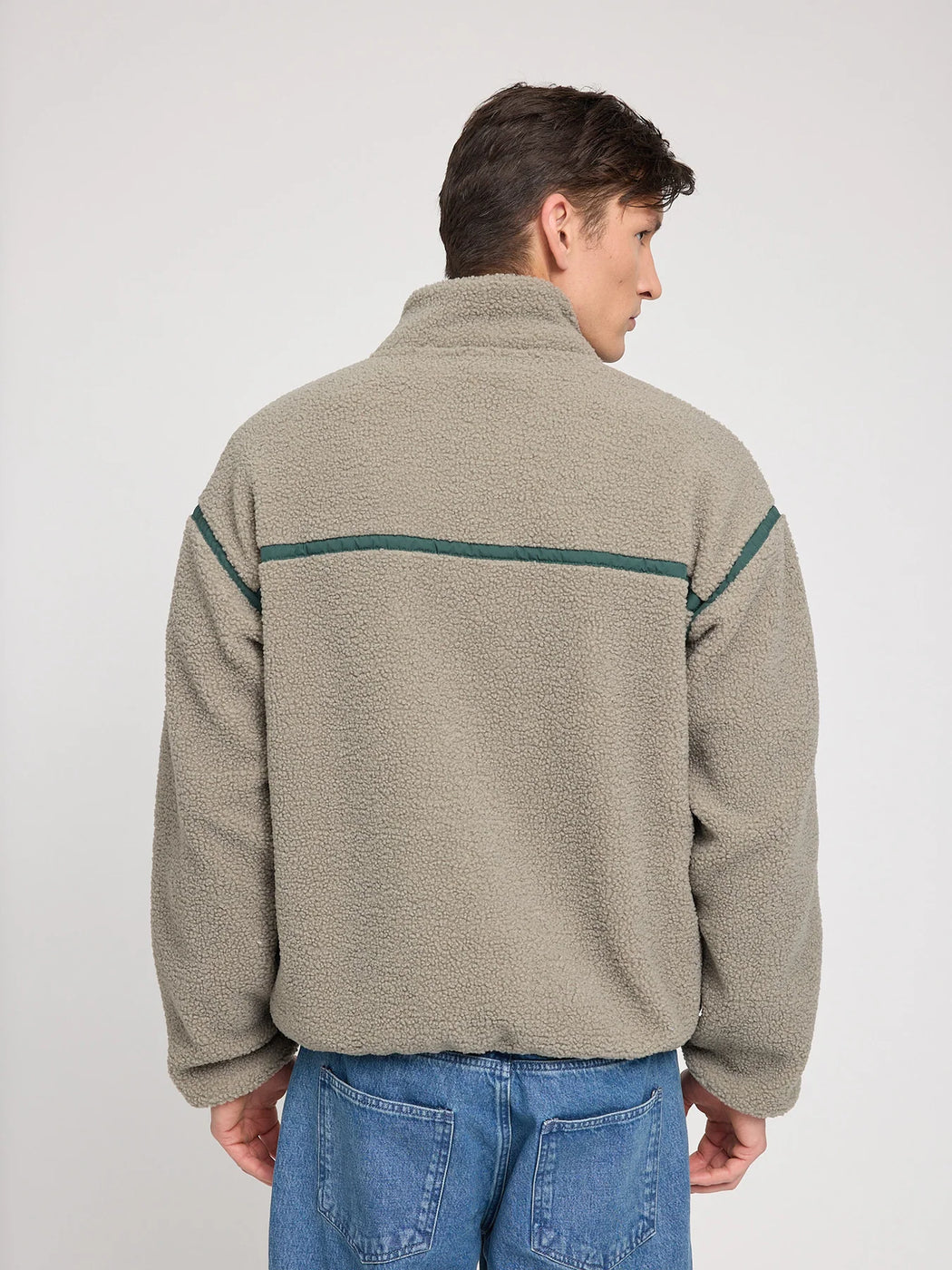 Herren Teddy-Fleece Jacke Contrast Tape von MAZINE – Bild 10