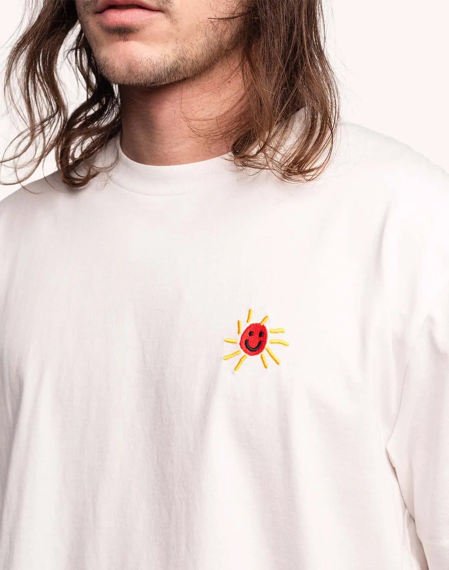 Herren T-Shirt Happy Flower von OLOW – Bild 1