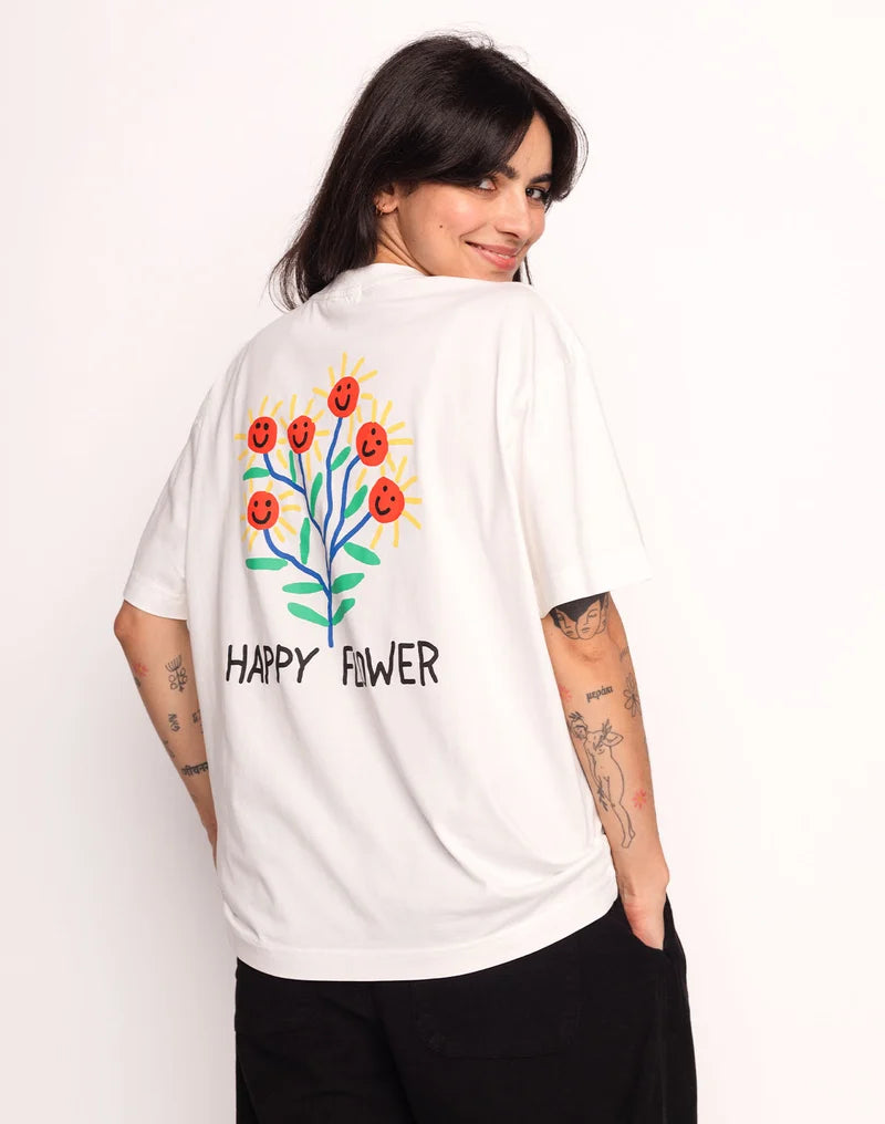 Herren T-Shirt Happy Flower von OLOW – Bild 3