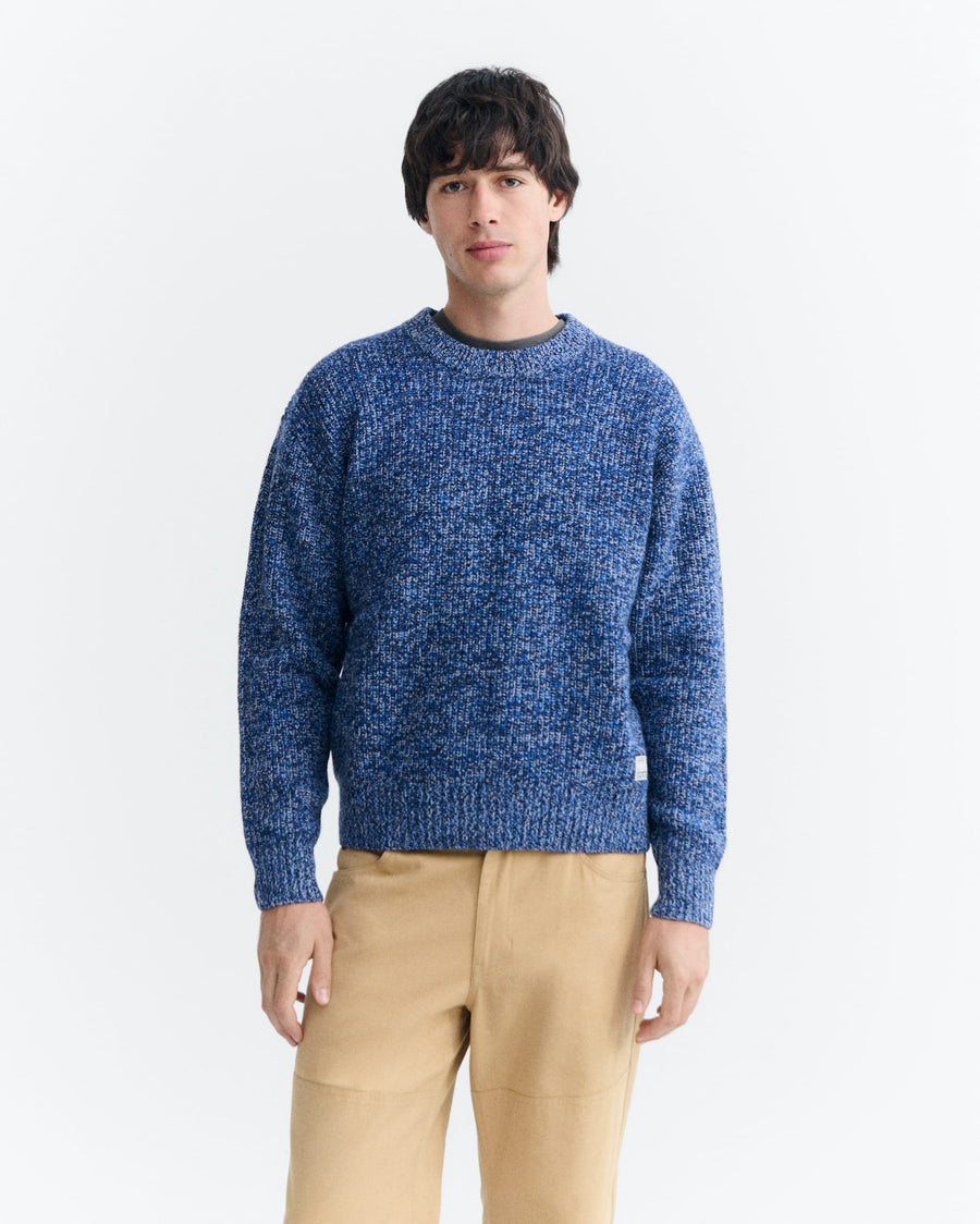 Herren Strickpullover Santos Blue von Thinking Mu – Bild 2