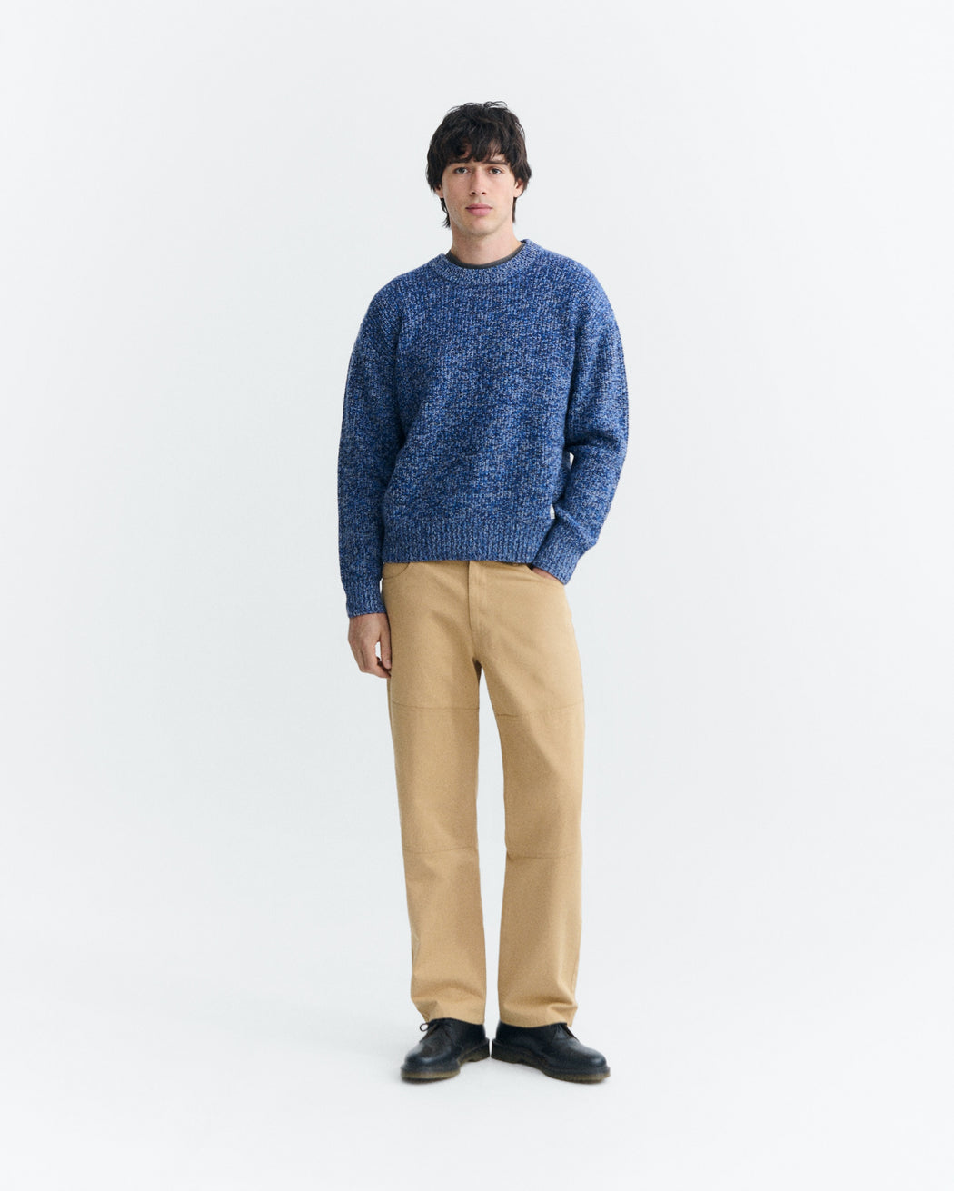 Herren Strickpullover Santos Blue von Thinking Mu – Bild 3