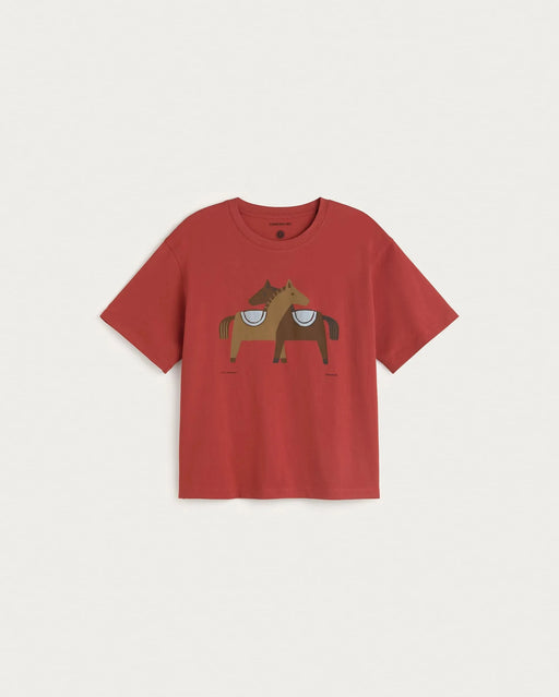 T-Shirt Horse Hug Damen von Thinking Mu – Bild 1
